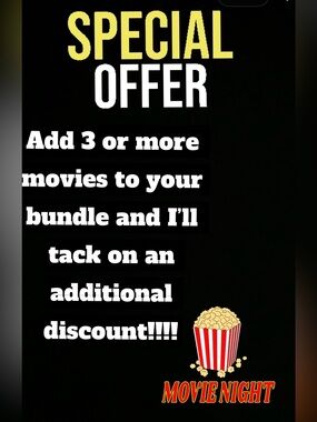 Movie Bundle Special!!!!!